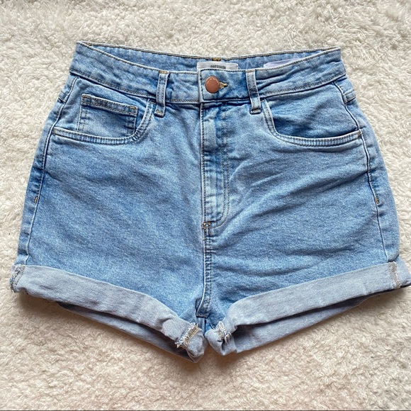 Cotton On Pants - cotton on high rise classic stretch denim short